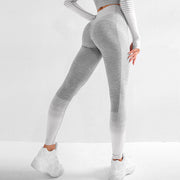 Gym High Waist Leggings Women Knitted Workout Running Yoga Pants