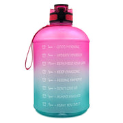 Sports Bottle Plastic Bouncing Cup Frosted Gradient Fitness Space Cup