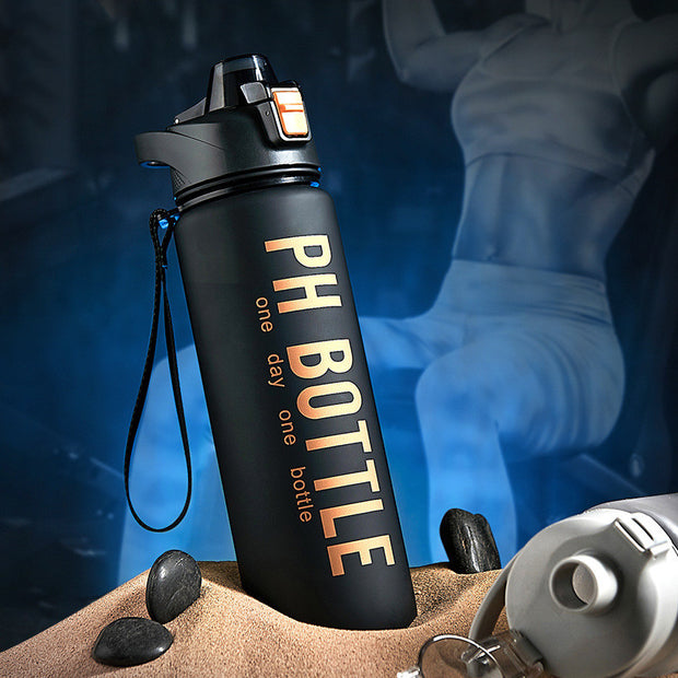 Men's Portable Large Capacity Plastic Water Bottle
